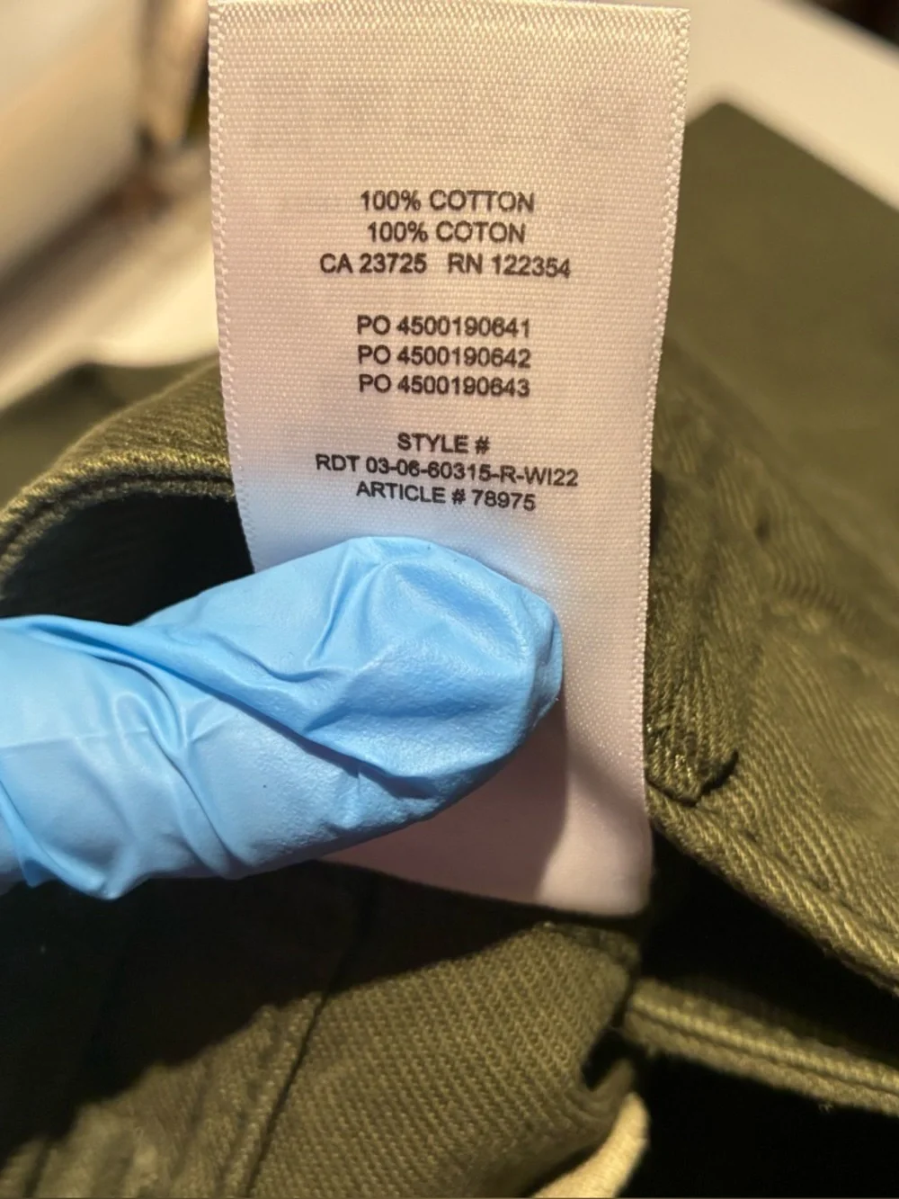 NWT Aritzia TNA Greenwich Carpenter Pant in GD Fatigue Green Size 00 - Picture 14 of 14
